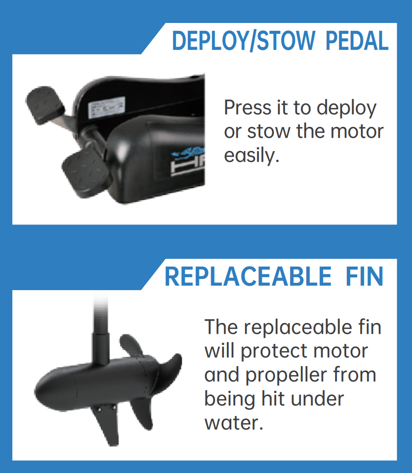 CAYMAN BOW MOUNT TROLLING MOTOR 24V 80Lbs (OPEN BOX)
