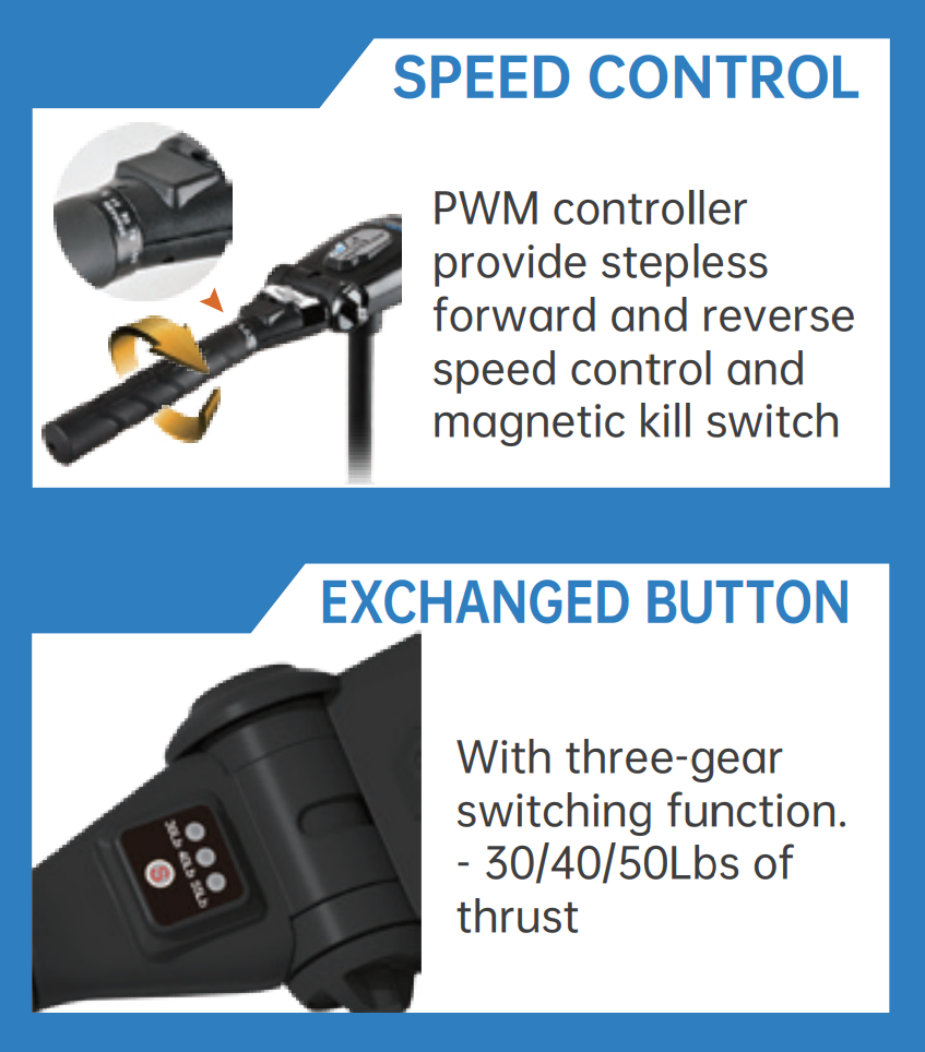 PROTRUAR GENIUS BRUSHLESS MOTOR 12V SELECTABLE LBS 30, 40, 55